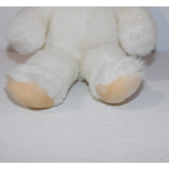 Vintage 1988 Kinder Gund 11" Plush White Rattle Monkey Chimp Stuffed Lovey - Picture 3 of 8